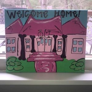 Hand Painted Phi Mu Canvas